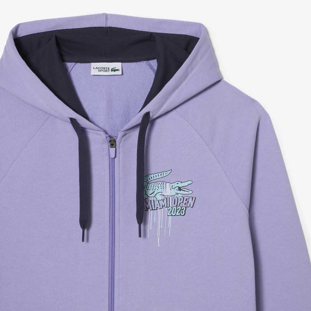 Lacoste Sport Miami Open Edition Hoodie Purple | BUY-405897