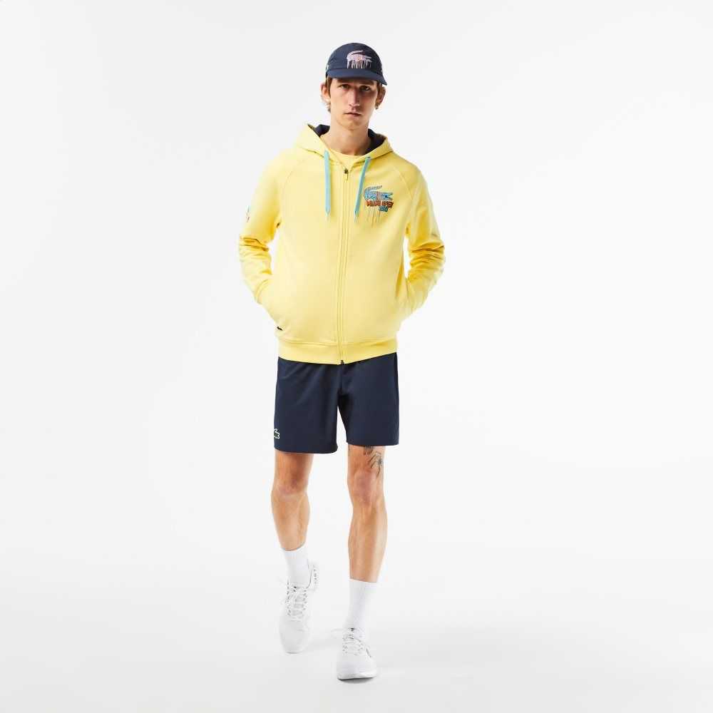 Lacoste Sport Miami Open Edition Hoodie Yellow | FIB-321746