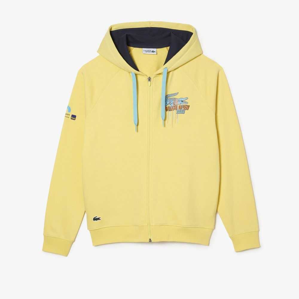 Lacoste Sport Miami Open Edition Hoodie Yellow | FIB-321746