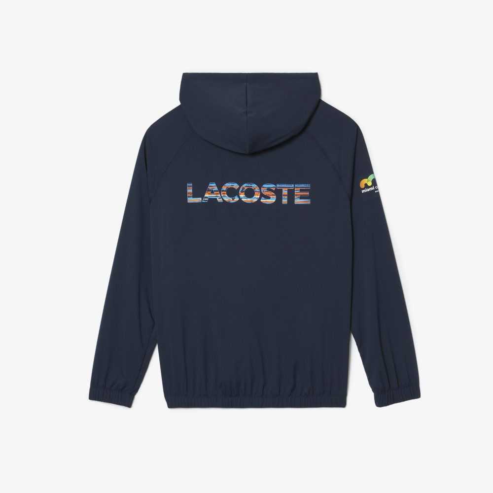 Lacoste Sport Miami Open Edition Jacket Blue | DTG-781053