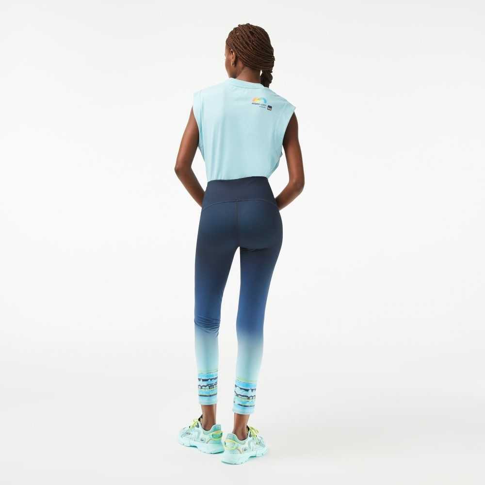 Lacoste Sport Miami Open Edition Leggings Blue | PKU-304971