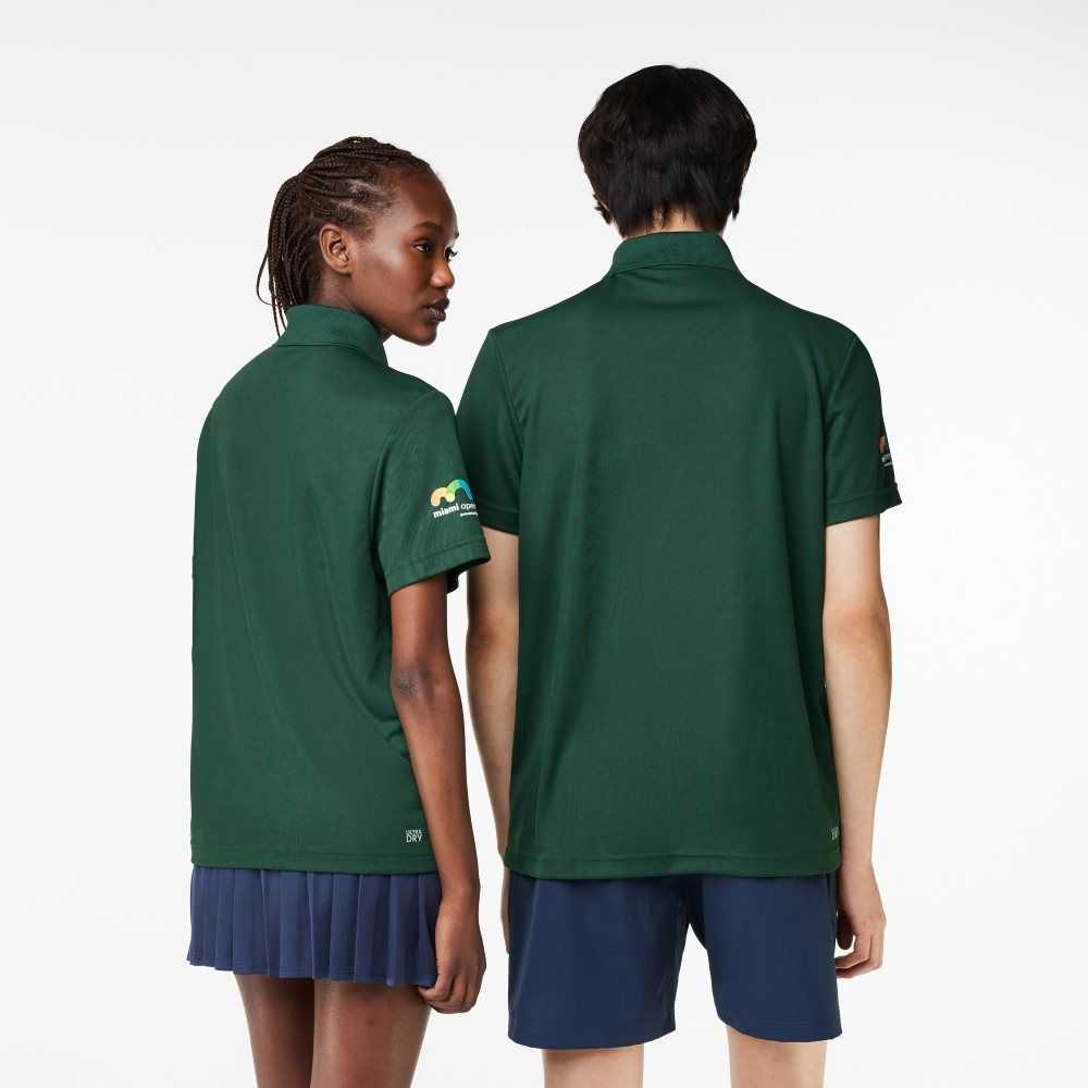 Lacoste Sport Miami Open Edition Pique Polo Green | UZL-985236