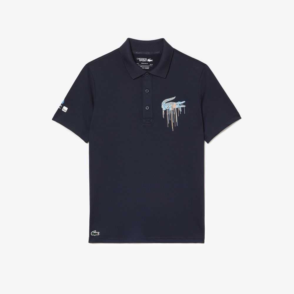 Lacoste Sport Miami Open Edition Polo Blue | JSK-320548