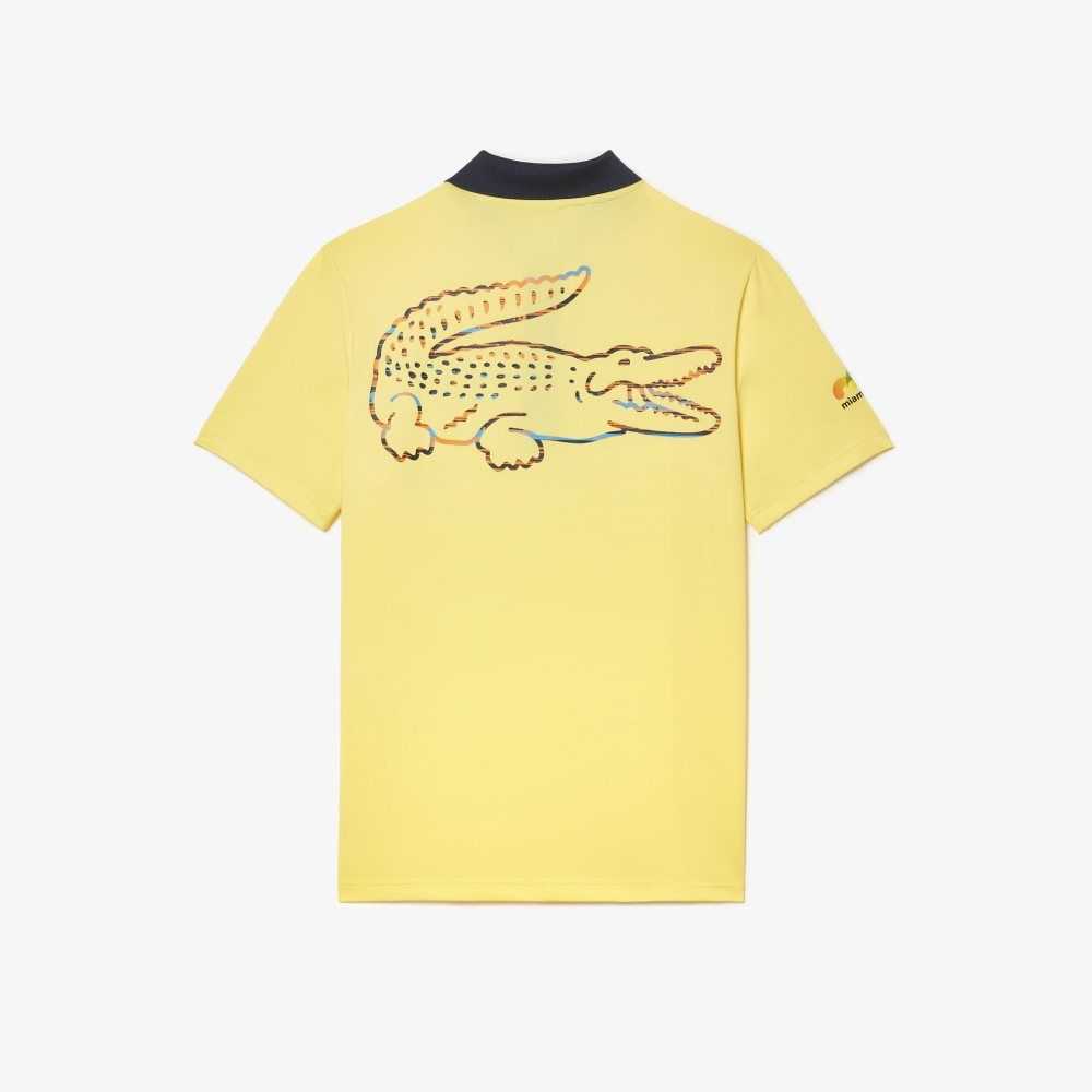 Lacoste Sport Miami Open Edition Polo Yellow | KQY-684905