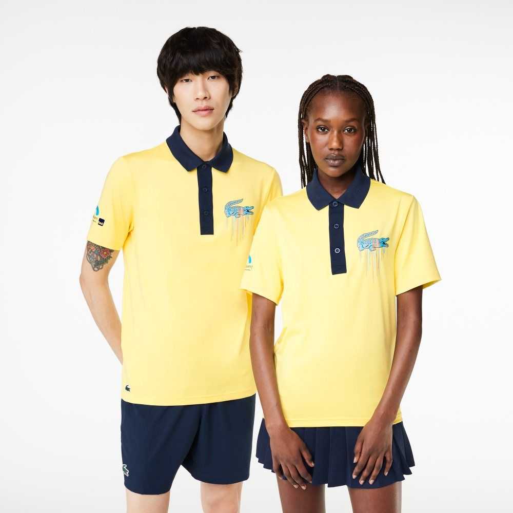 Lacoste Sport Miami Open Edition Polo Yellow | KQY-684905