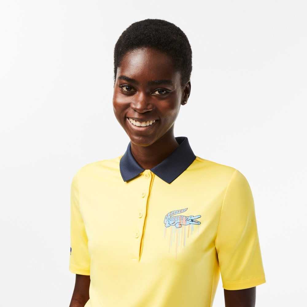 Lacoste Sport Miami Open Edition Polo Yellow | XMT-435782