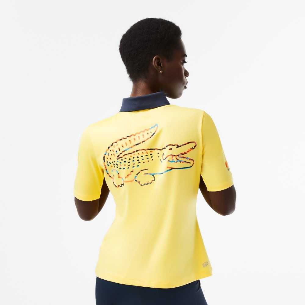 Lacoste Sport Miami Open Edition Polo Yellow | XMT-435782