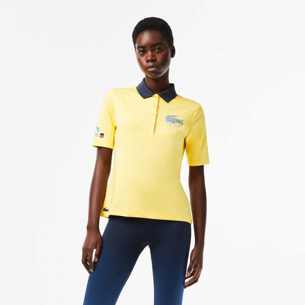 Lacoste Sport Miami Open Edition Polo Yellow | XMT-435782