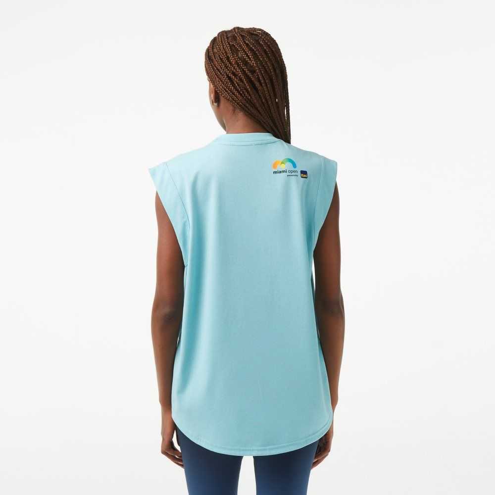 Lacoste Sport Miami Open Edition Sleeveless Top Mint | TKM-239754