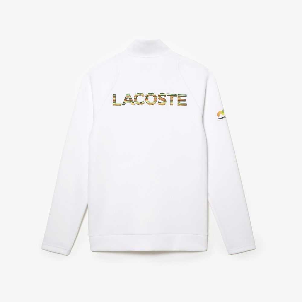 Lacoste Sport Miami Open Edition Sweatshirt White | CMF-975684