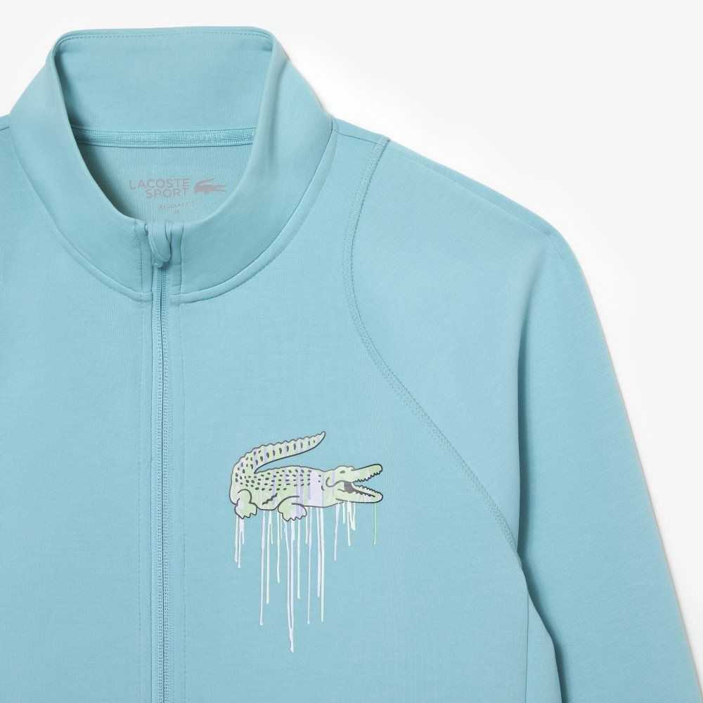 Lacoste Sport Miami Open Edition Sweatshirt Mint | QSU-427853