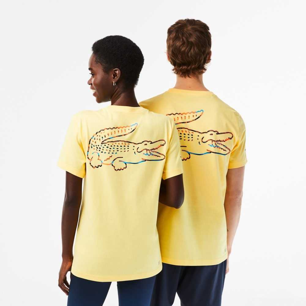 Lacoste Sport Miami Open Edition T-shirt Yellow | GXF-293410