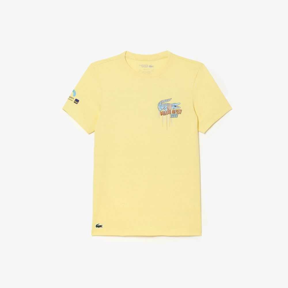 Lacoste Sport Miami Open Edition T-shirt Yellow | GXF-293410