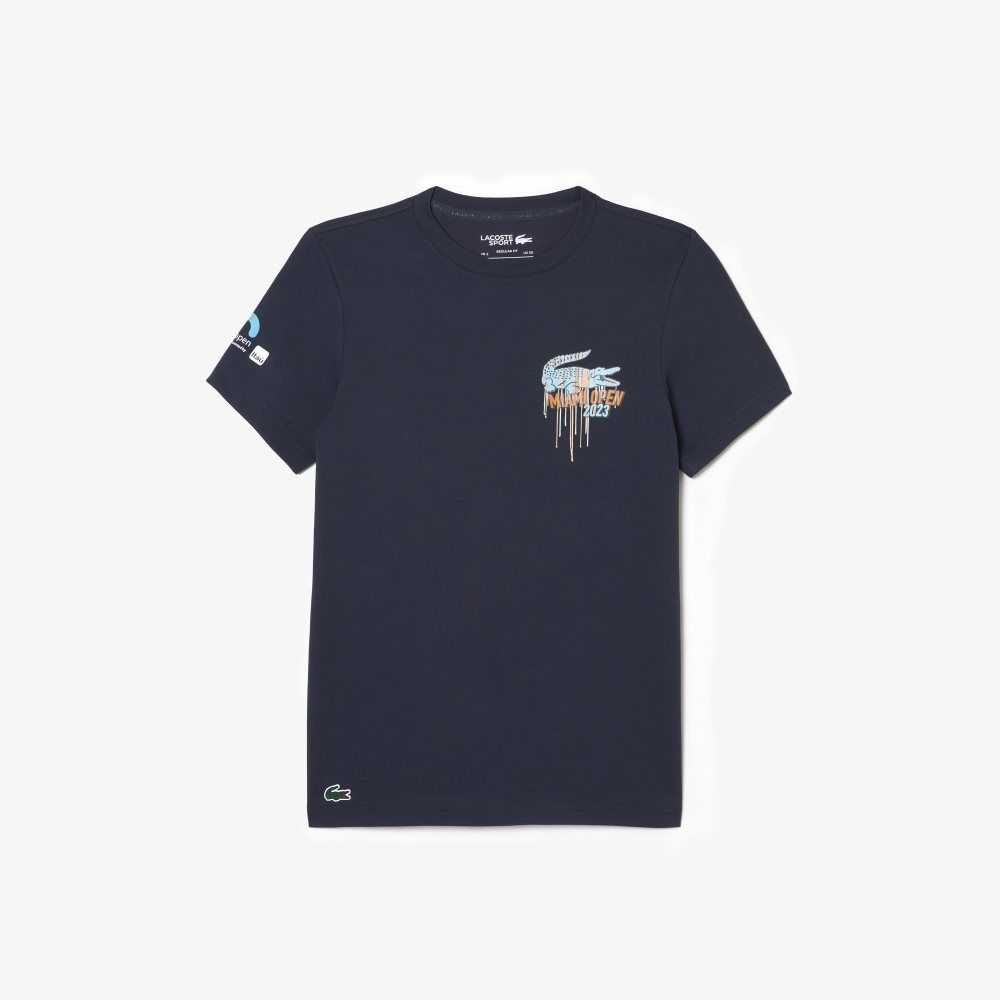 Lacoste Sport Miami Open Edition T-shirt Blue | RGK-497580