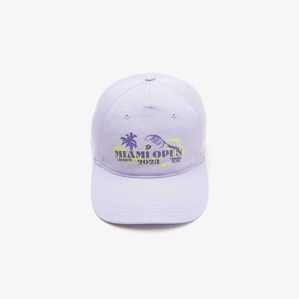 Lacoste Sport Miami Open Edition Twill Cap Purple | ZVS-726095