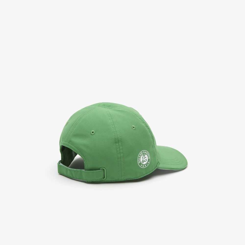 Lacoste Sport Roland Garros Edition Microfiber Cap Green / White | HRA-542716