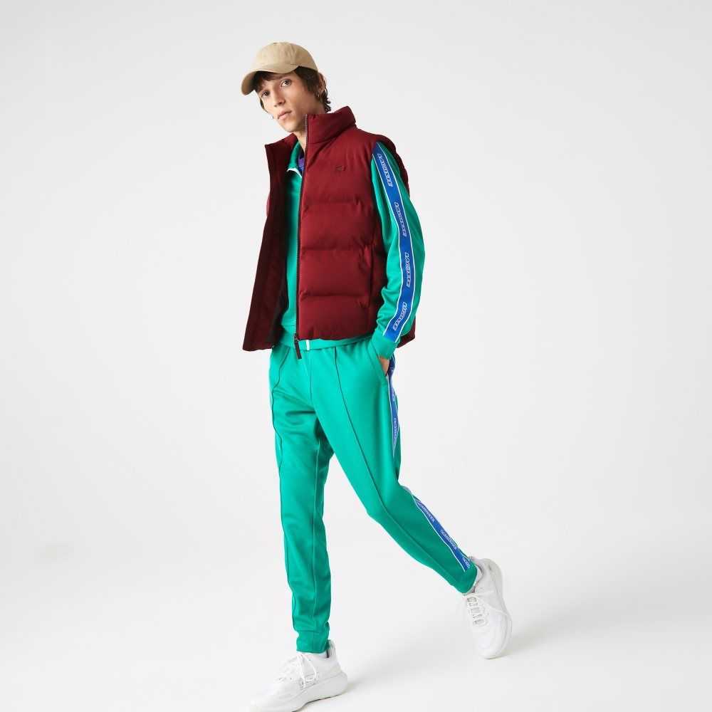 Lacoste Stowable Hood Vest Bordeaux | TJD-361842