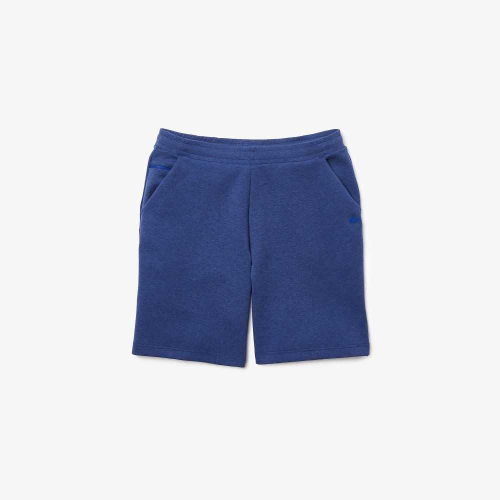 Lacoste Stretch Cotton Blend Shorts Blue Chine | LJH-401572