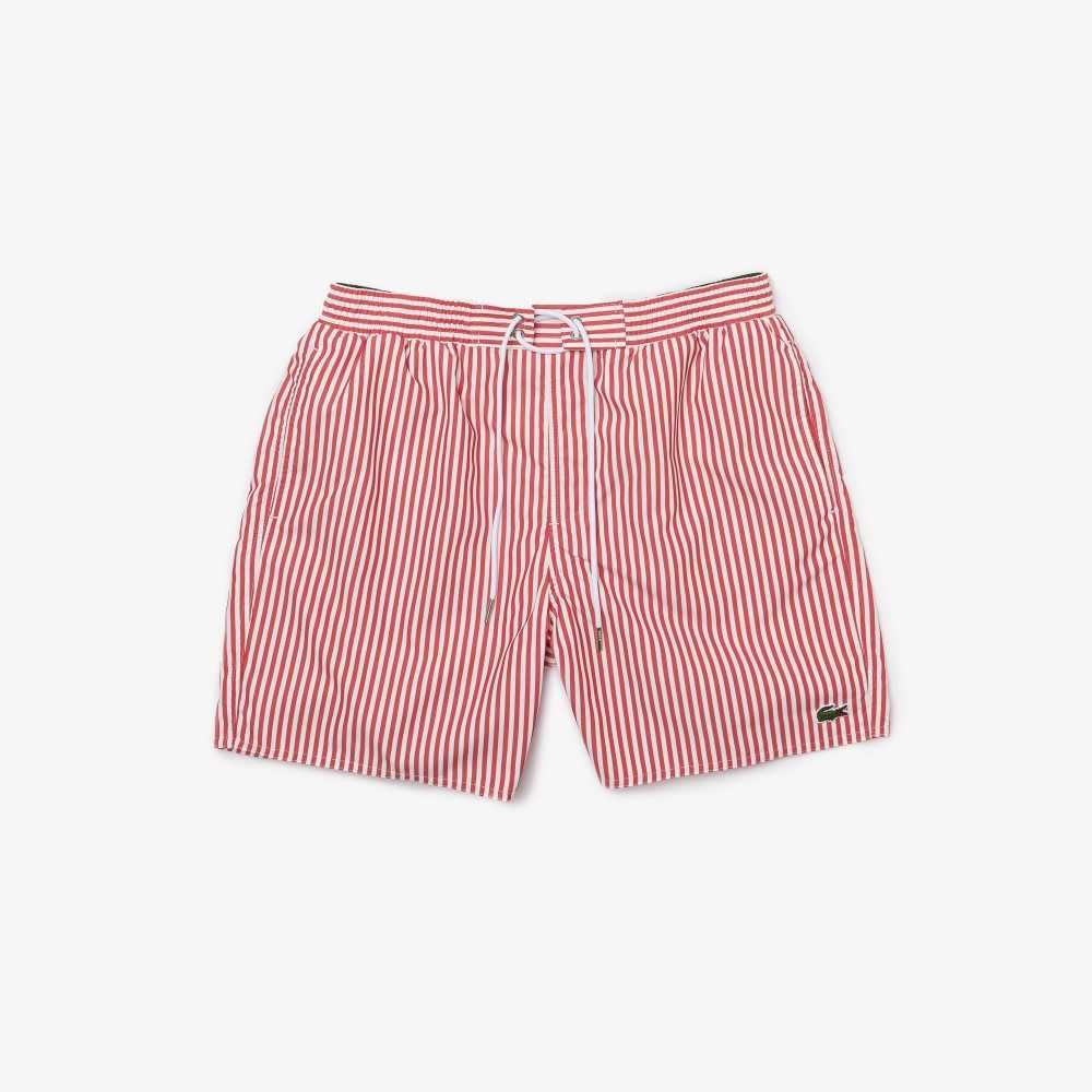 Lacoste Striped Swimming Trunks Xg4 | RFV-083124