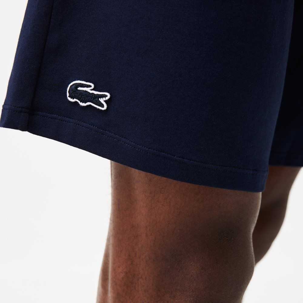 Lacoste Striped-Waist Long Boxer Briefs Navy Blue | TSO-572809