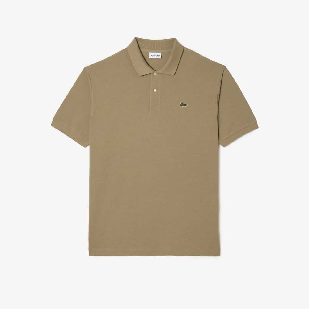 Lacoste Tall Fit Cotton Petit Pique Polo Beige | HMF-571809