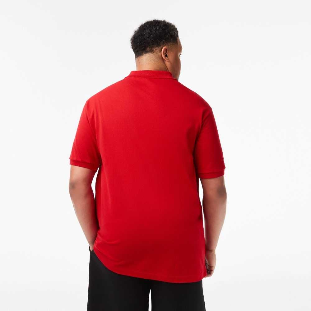 Lacoste Tall Fit Cotton Petit Pique Polo Red | HXP-478963