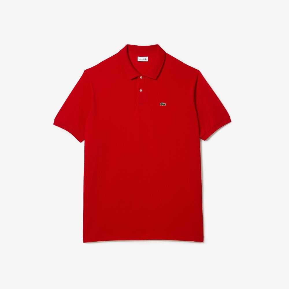 Lacoste Tall Fit Cotton Petit Pique Polo Red | HXP-478963