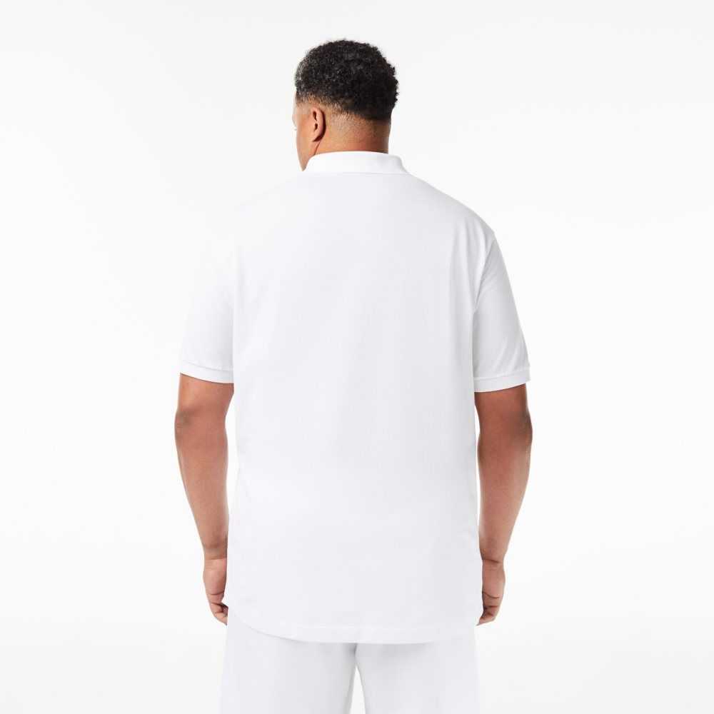 Lacoste Tall Fit Cotton Petit Pique Polo White | LSY-380472