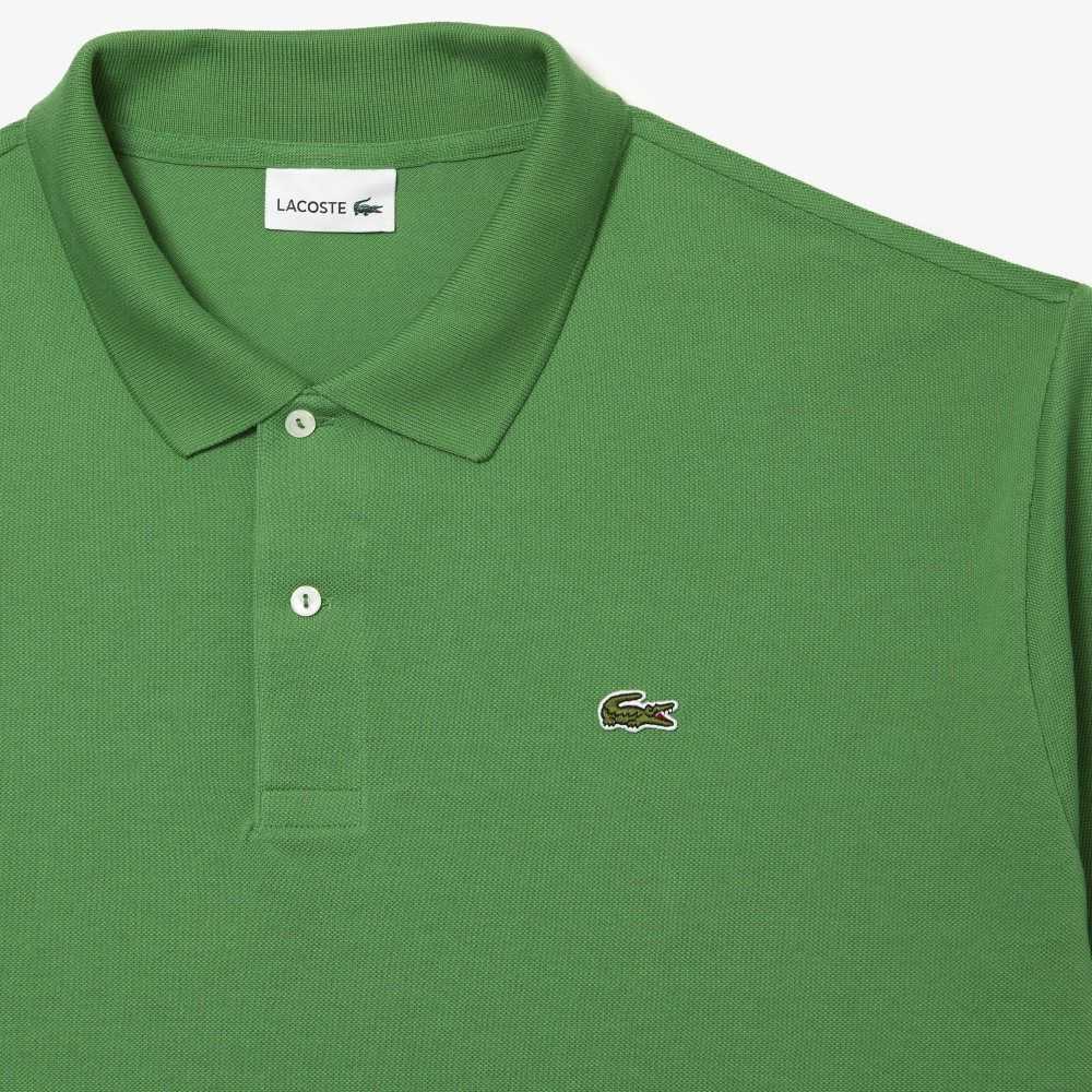 Lacoste Tall Fit Cotton Petit Pique Polo Green | MYE-652187