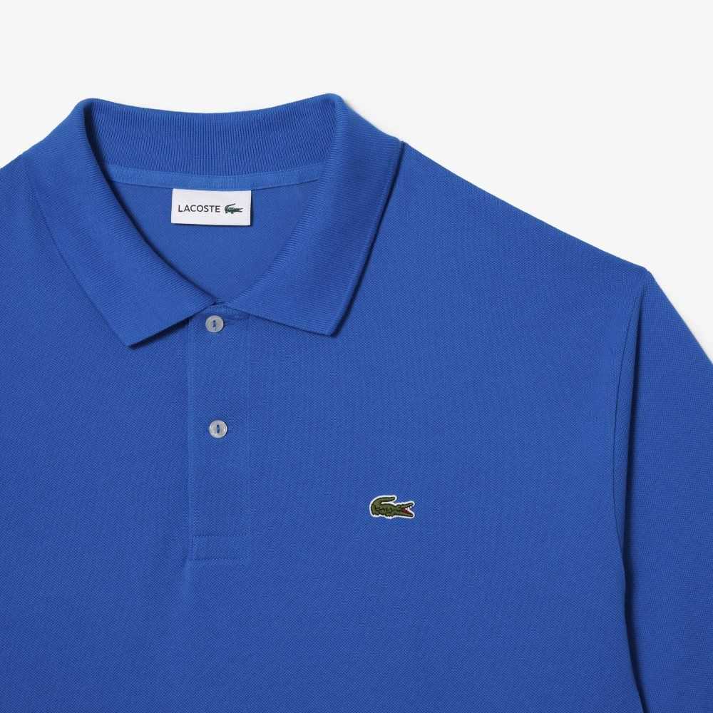 Lacoste Tall Fit Cotton Petit Pique Polo Blue | NQM-149065