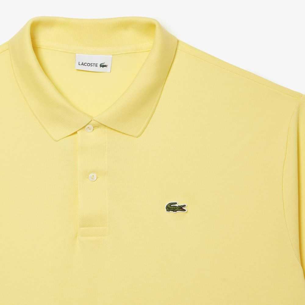 Lacoste Tall Fit Cotton Petit Pique Polo Yellow | QVH-397416