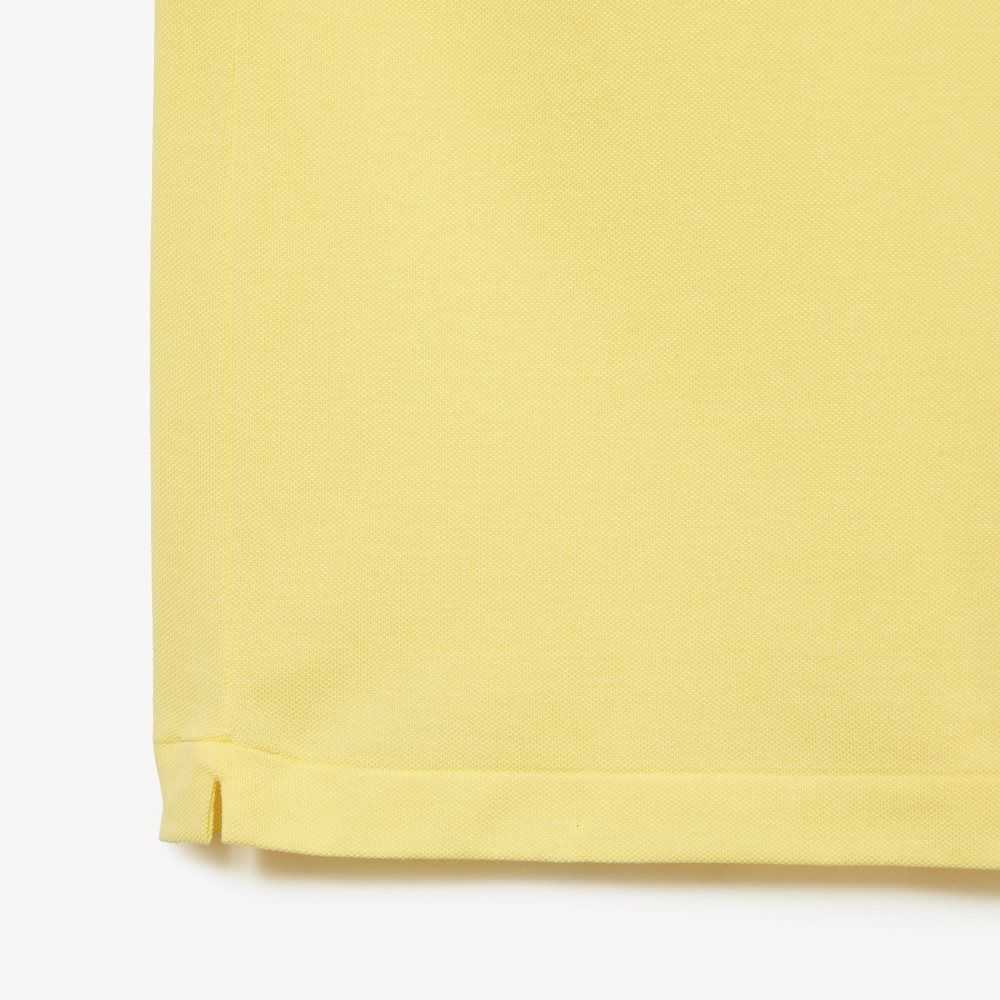 Lacoste Tall Fit Cotton Petit Pique Polo Yellow | QVH-397416