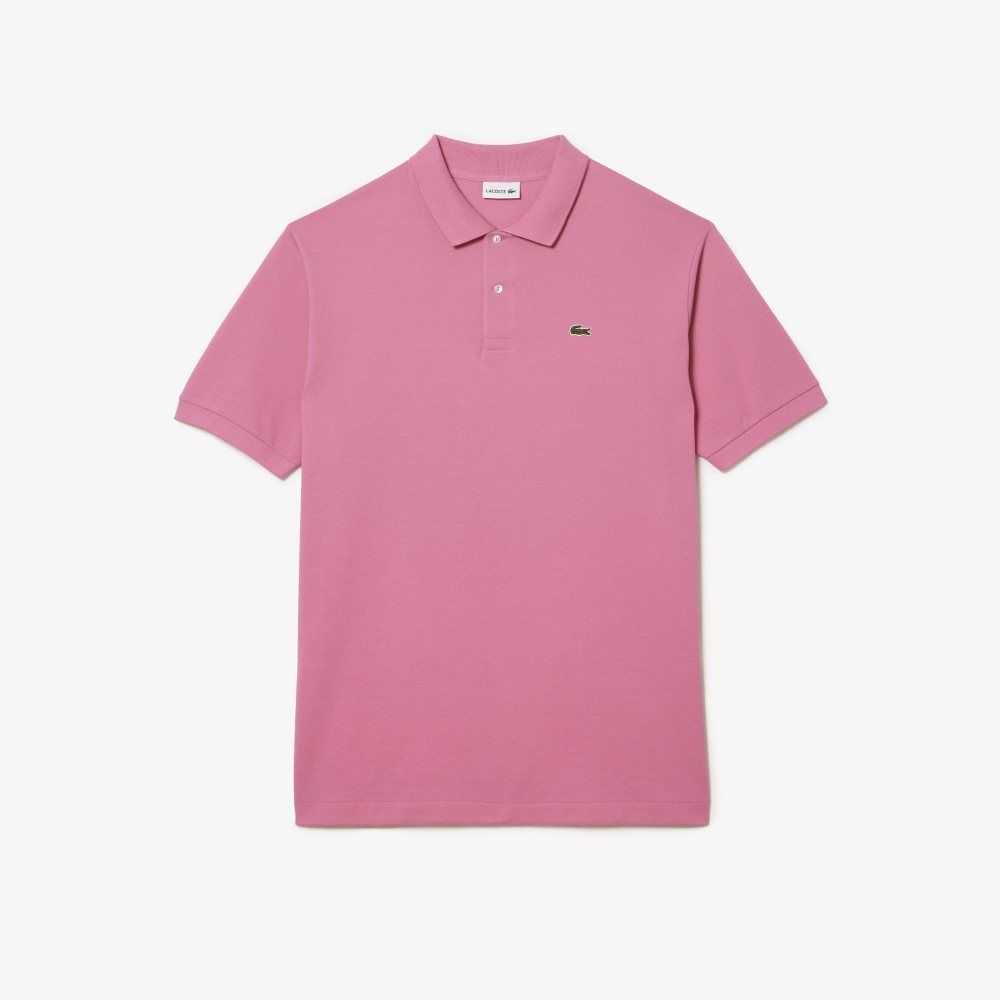 Lacoste Tall Fit Cotton Petit Pique Polo Pink | YTE-864793