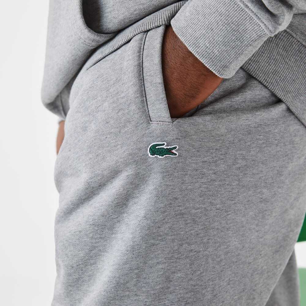 Lacoste Tall Fit Cotton Trackpants Grey Chine | PVS-973526