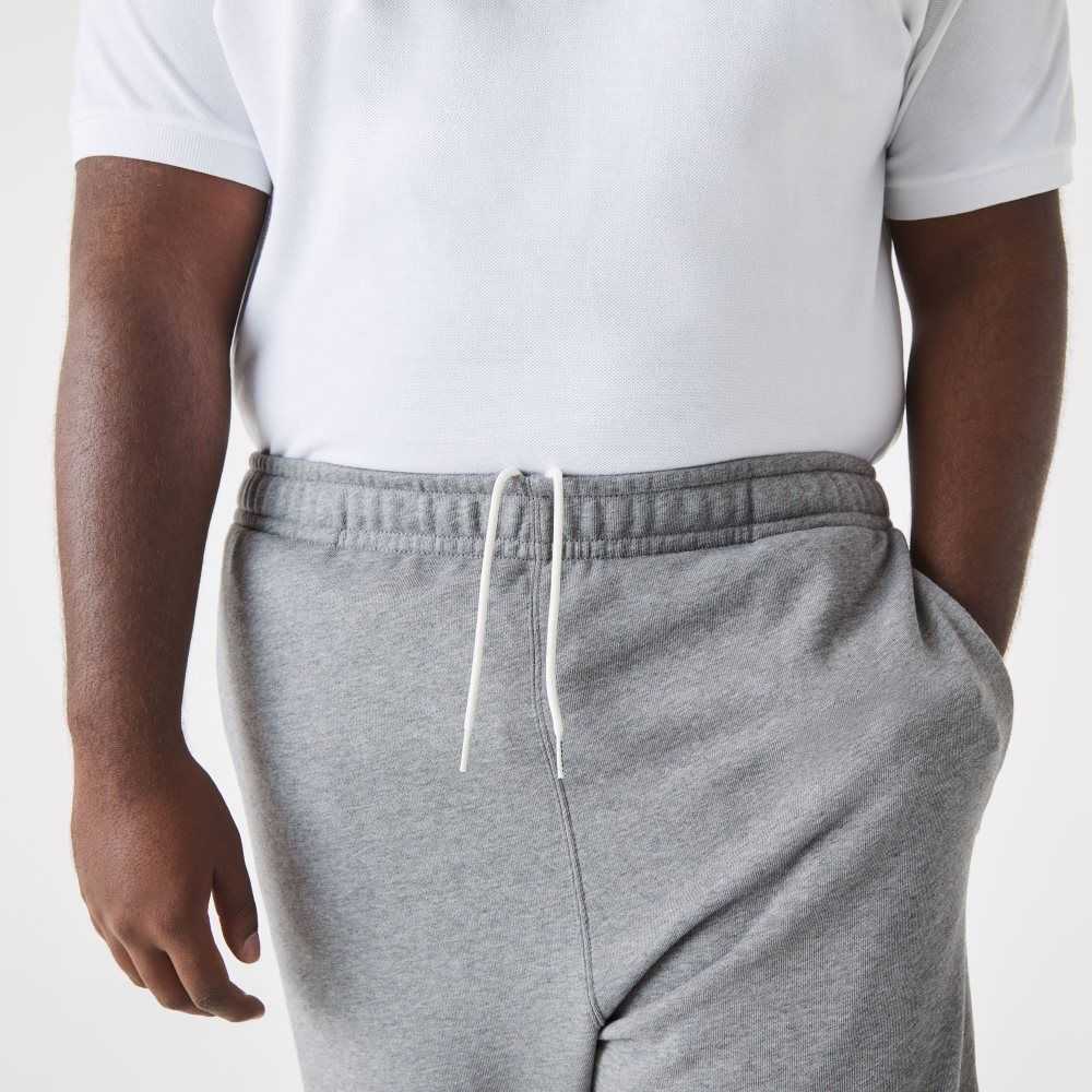 Lacoste Tall Fit Cotton Trackpants Grey Chine | PVS-973526