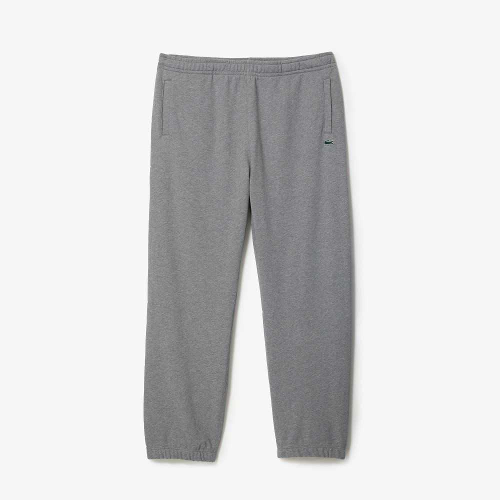 Lacoste Tall Fit Cotton Trackpants Grey Chine | PVS-973526