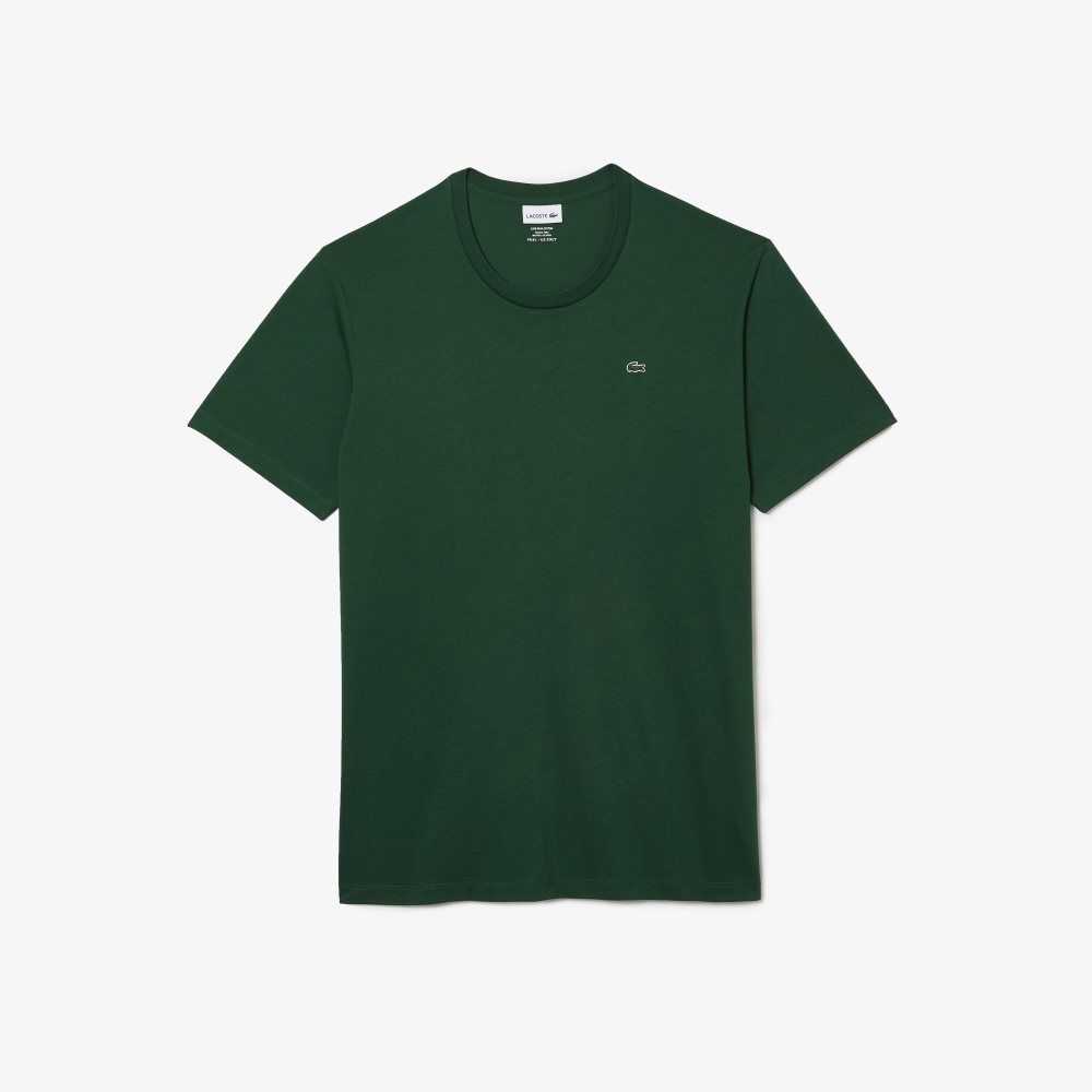 Lacoste Tall Fit Pima Cotton Jersey T-Shirt Green | EUR-872106