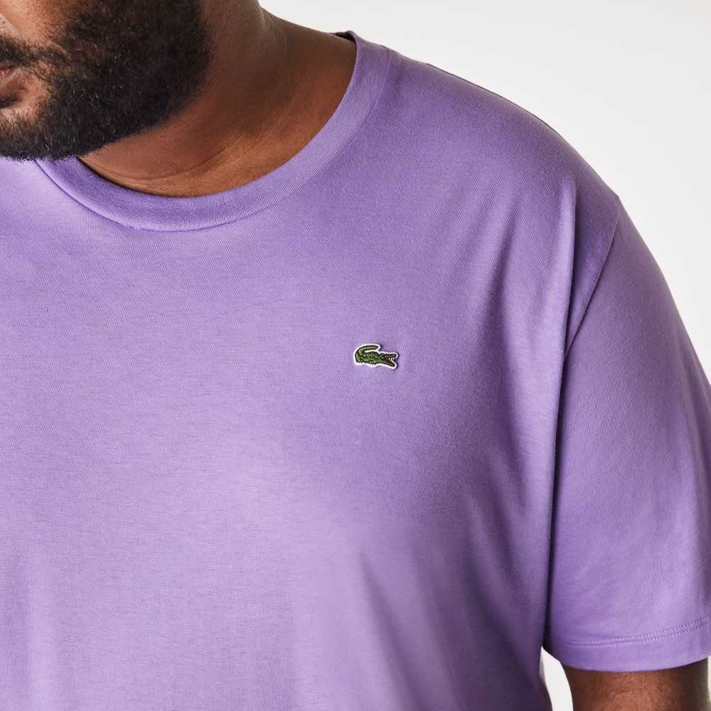 Lacoste Tall Fit Pima Cotton Jersey T-Shirt Purple | LNY-796103