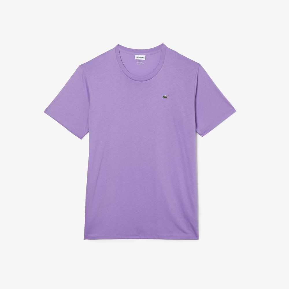 Lacoste Tall Fit Pima Cotton Jersey T-Shirt Purple | LNY-796103