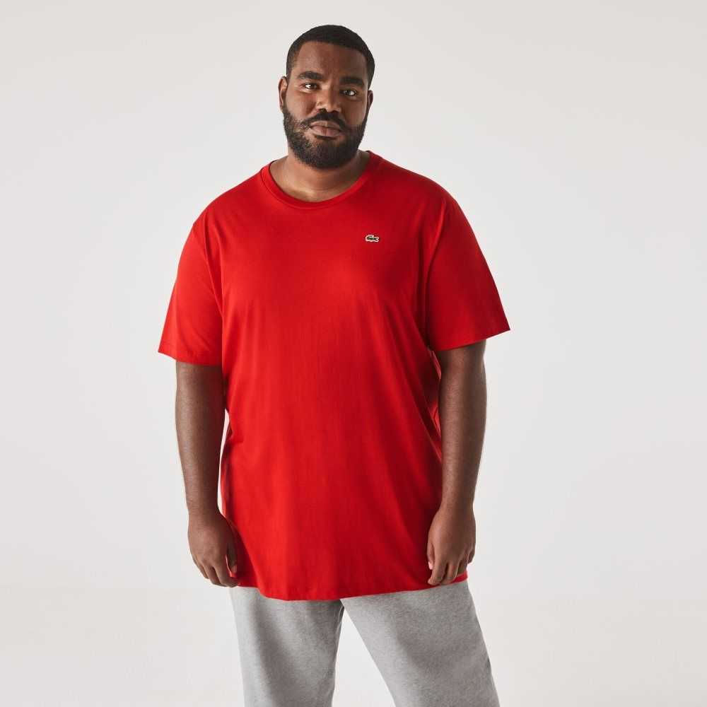 Lacoste Tall Fit Pima Cotton Jersey T-Shirt Red | MDI-105627