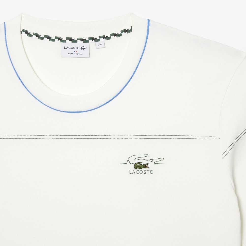 Lacoste Tall Fit T-shirt White | LIJ-417258