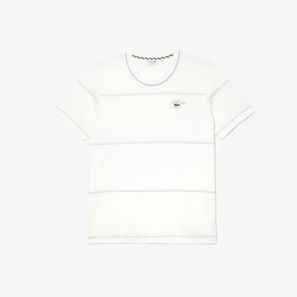 Lacoste Tall Fit T-shirt White | LIJ-417258