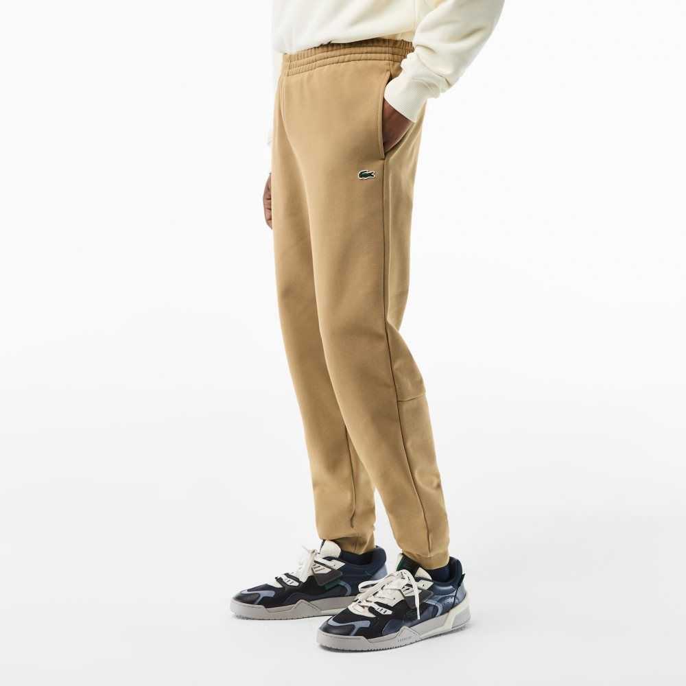 Lacoste Tapered Fit Fleece Trackpants Beige | WMO-048523