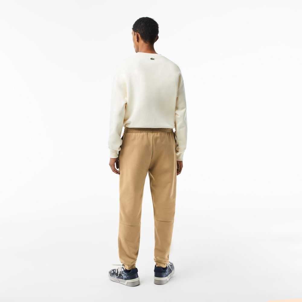 Lacoste Tapered Fit Fleece Trackpants Beige | WMO-048523