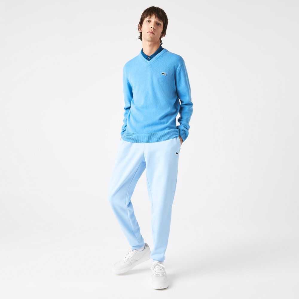 Lacoste Tapered Fit Fleece Trackpants Blue | RXZ-498732