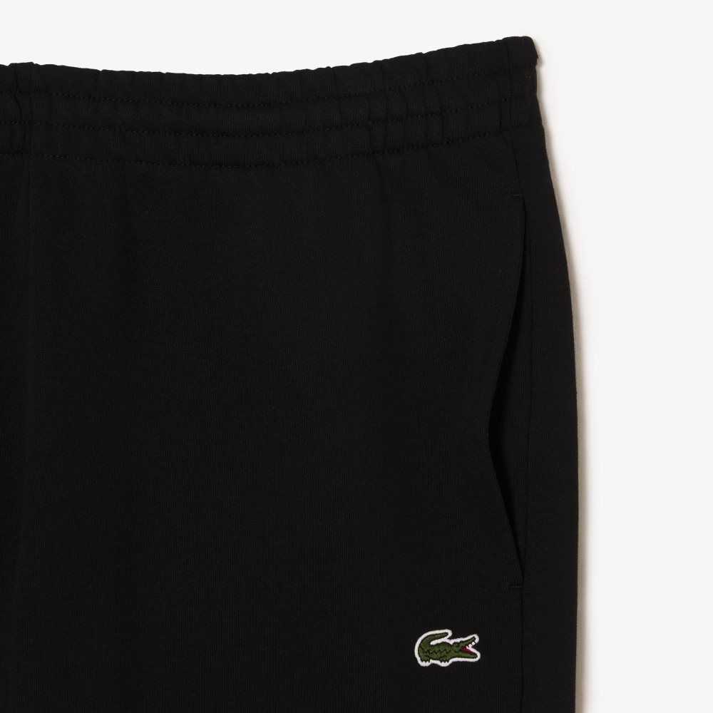 Lacoste Tapered Fit Fleece Trackpants Black | TAB-687530