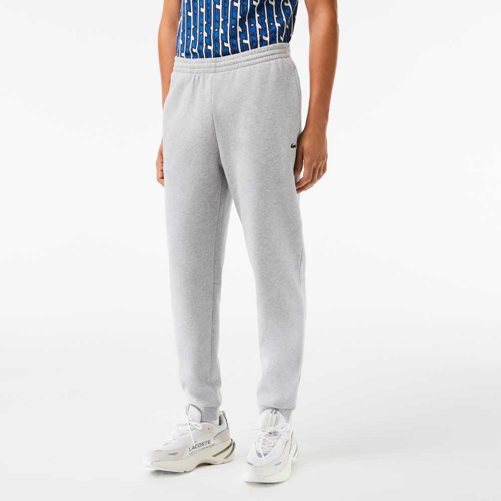 Lacoste Tapered Fit Fleece Trackpants Grey Chine | NTC-543790