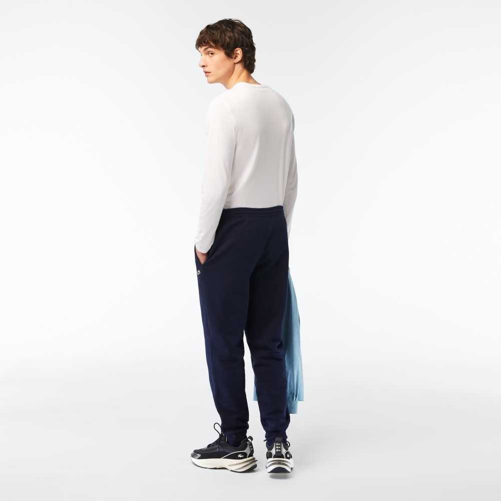 Lacoste Tapered Fit Fleece Trackpants Navy Blue | VPQ-265307