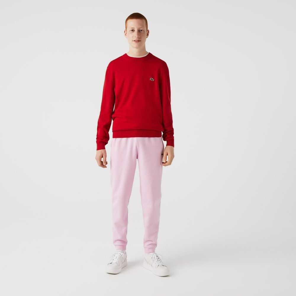 Lacoste Tapered Fit Fleece Trackpants Pink | HTS-394875