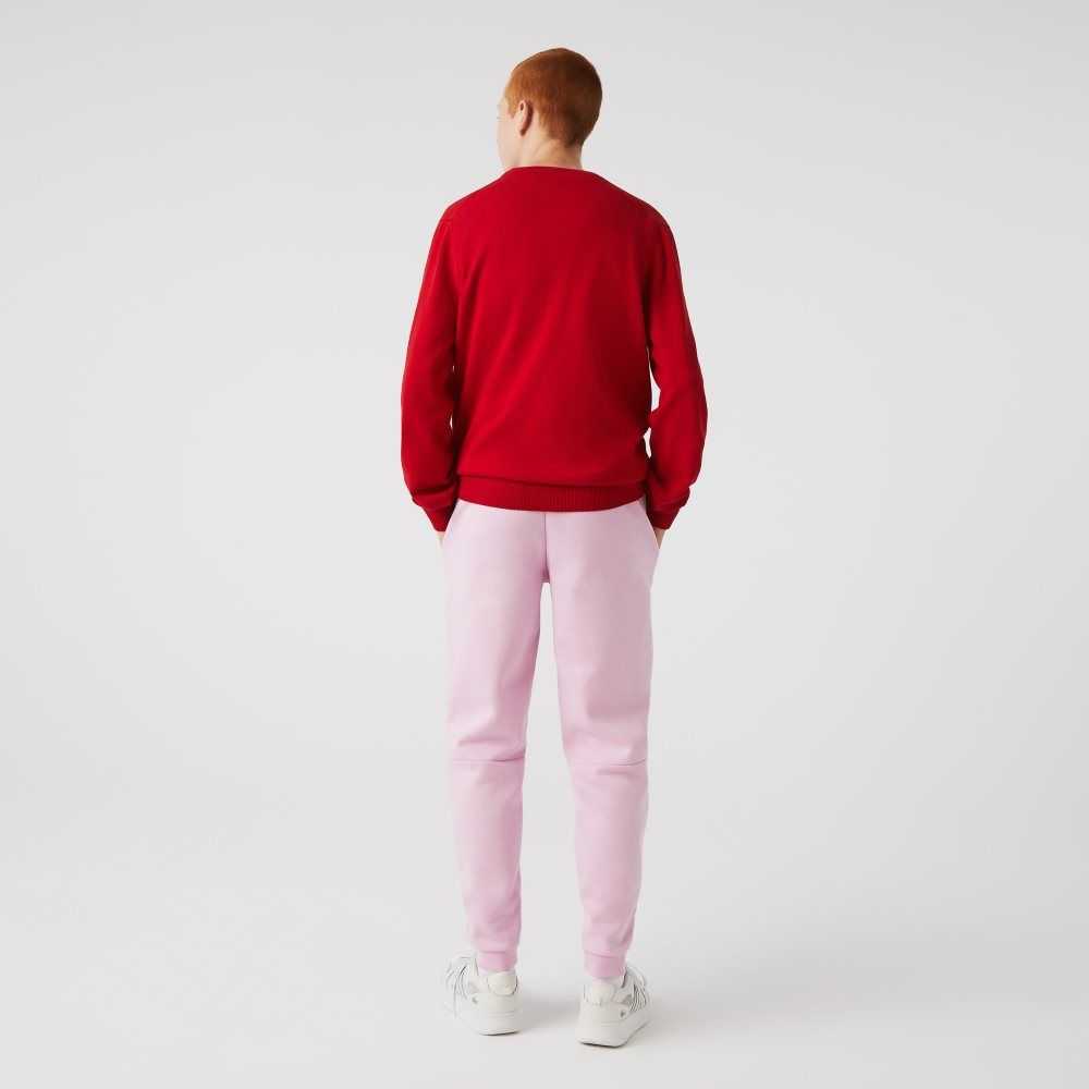 Lacoste Tapered Fit Fleece Trackpants Pink | HTS-394875